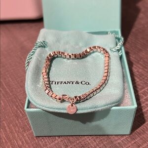 Authentic Tiffany & Co. Venetian Link Bracelet Sterling Silver 925